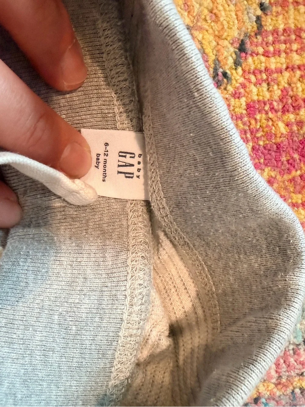 GAP Cream Ribbed Jogger Pants & Orange Starwars sweatshirt